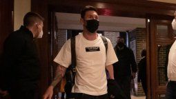 Lionel Messi arribó a Caracas.