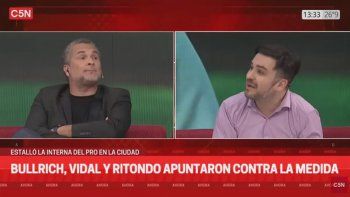 Fernando Borroni y Ramiro Marra se sacaron chispas en C5N. Fernando Borroni y Ramiro Marra se sacaron chispas en C5N.