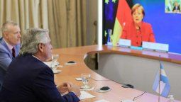 altText(Alberto F. le pidió a Merkel que siga 