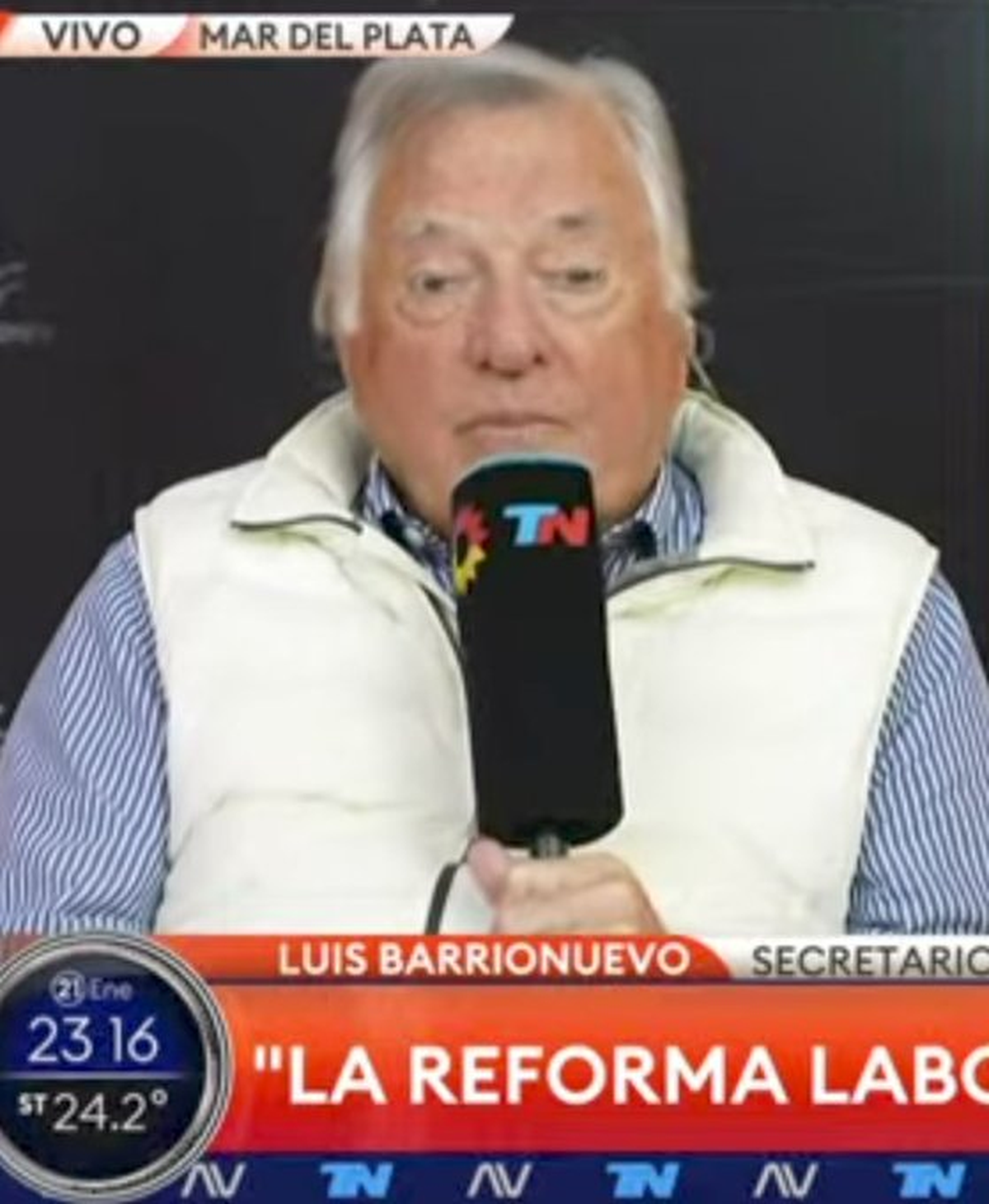 Luis Barrionuevo habló sobre la reforma laboral
