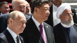 Putin, Xi Jinping y el líder de Irán