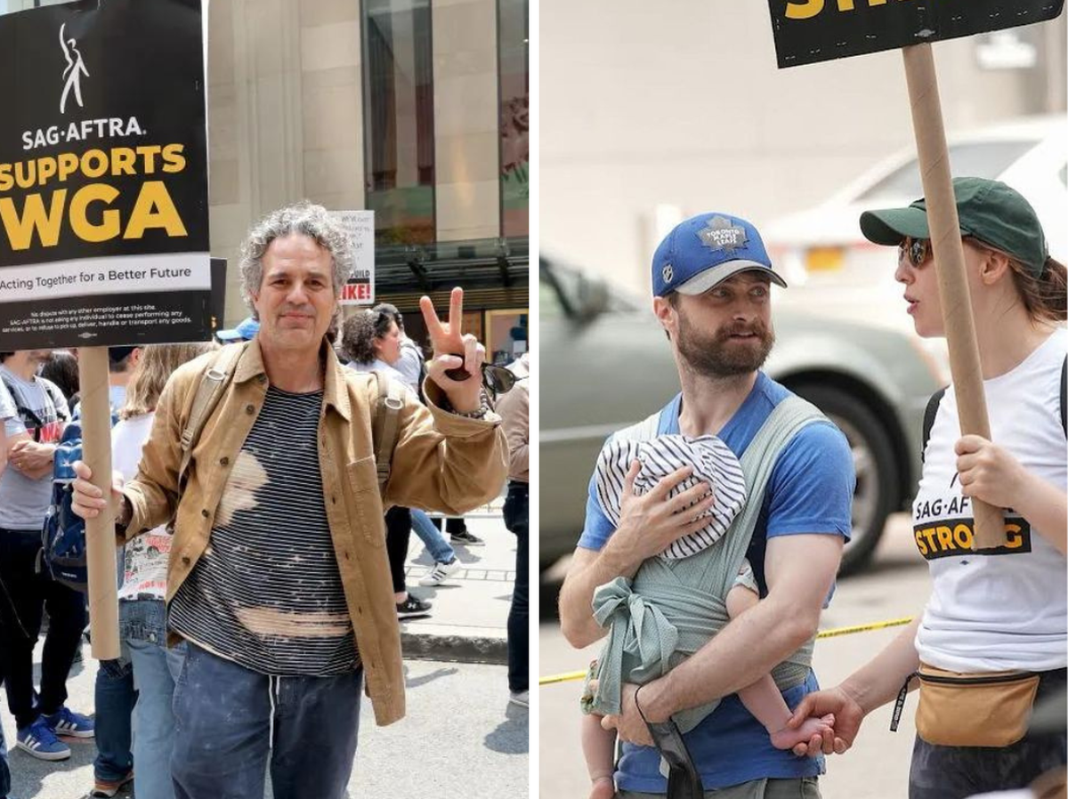Desde Mark Ruffalo hasta Daniel Radcliffe varios actores apoyaron la huelga contra los estudios de Hollywood. Desde Mark Ruffalo hasta Daniel Radcliffe varios actores apoyaron la huelga contra los estudios de Hollywood.