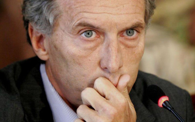 Mauricio Macri en su peor momento.