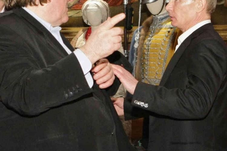 Gerard Depardieu y Vladimir Putin.