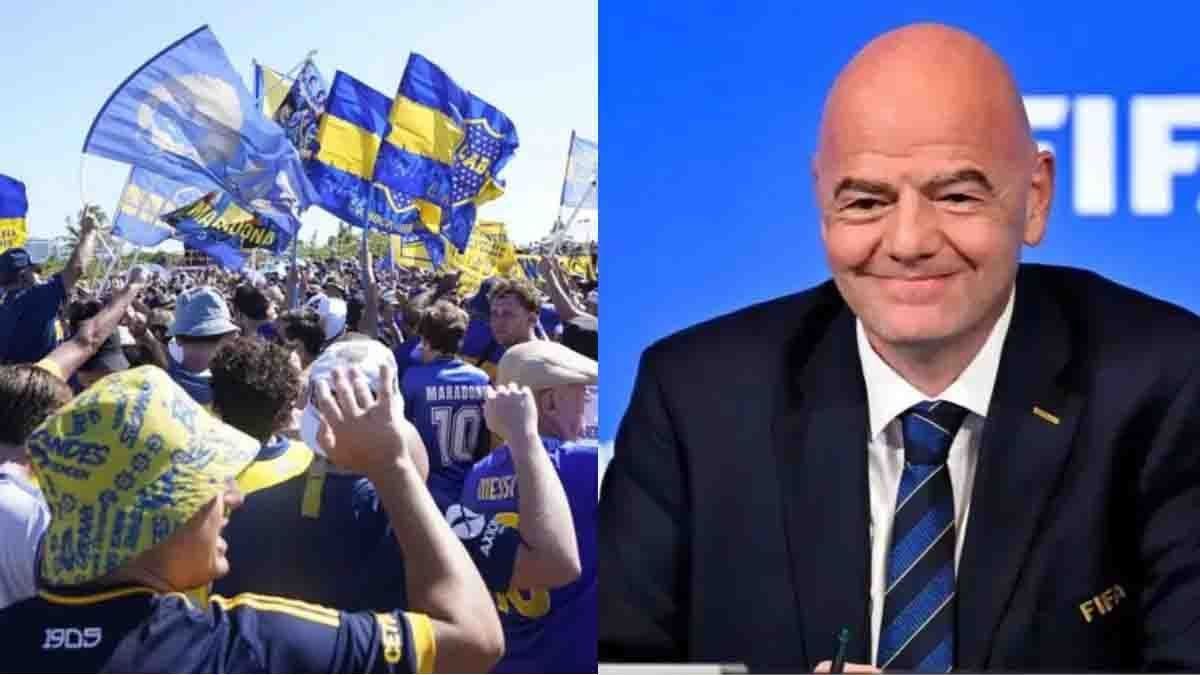 Los hinchas de Boca marcaron un increíble récord en Miami de “niveles de ruido peligrosos para la audición” y hubo elogios de Gianni Infantino. (Foto: Gentileza: TyC Sports)