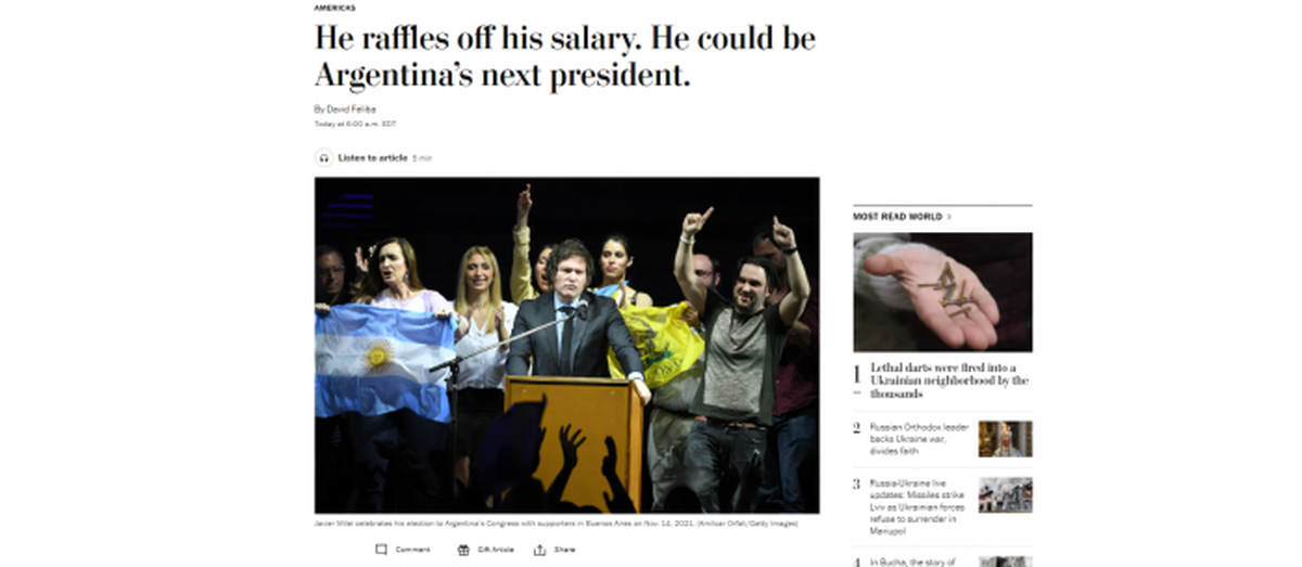 La nota publicada por el Washington Post.