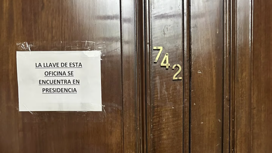El despacho por el que se generó la pelea en el Senado y que terminó en escándalo. El despacho por el que se generó la pelea en el Senado y que terminó en escándalo.