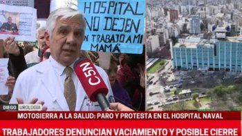 Paro y manifestación en el Hospital Naval. Paro y manifestación en el Hospital Naval.