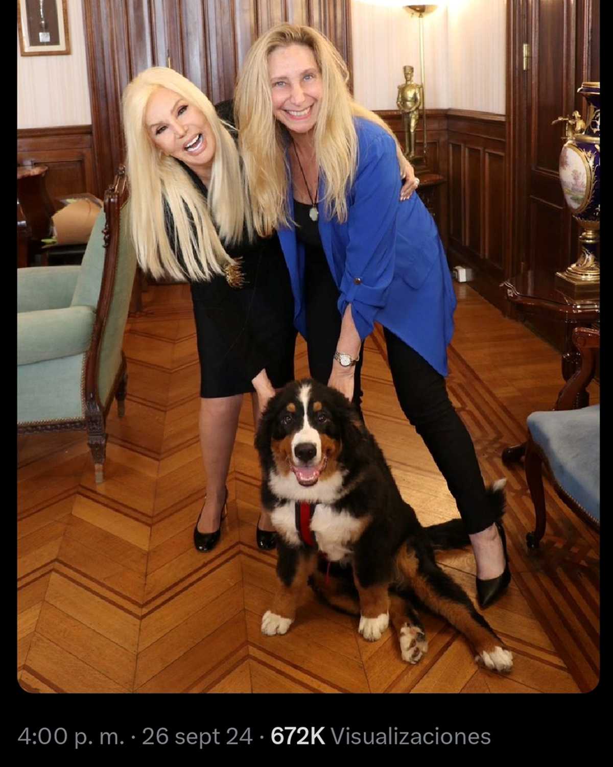 Susana Giménez, Thor y Karina Milei Susana Giménez, Thor y Karina Milei
