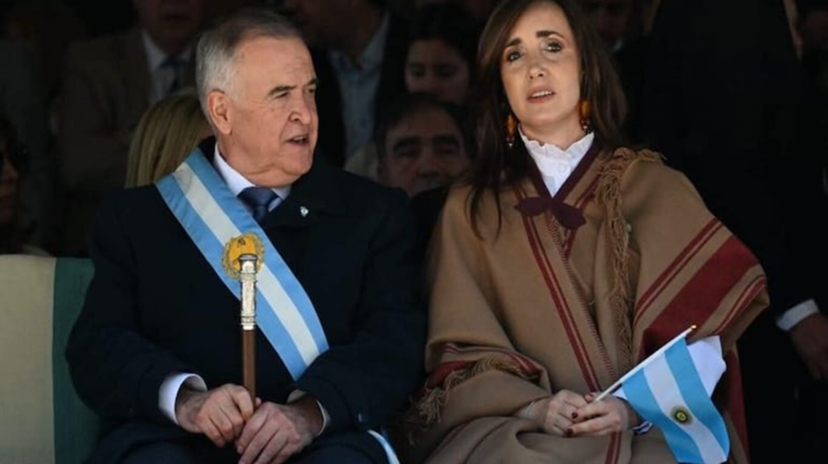 Osvaldo Jaldo, gobernador de Tucumán, y Victoria Villarruel Osvaldo Jaldo, gobernador de Tucumán, y Victoria Villarruel