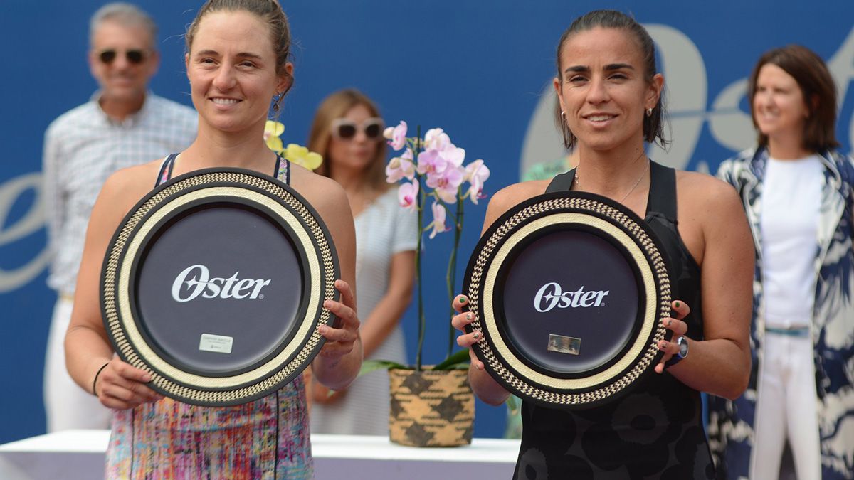 Nadia Podoroska se quedó con la final argentina del Torneo WTA 125 de Cali, Colombia, tras ganarle a Paula Ormaechea por 6-4 y 6-2, cortó 11 años sin títulos. (Foto: Gentileza: @MatchTenis)