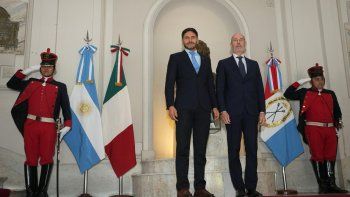 Maximiliano Pullaro junto a Fabrizio Nicoletti. Maximiliano Pullaro junto a Fabrizio Nicoletti.
