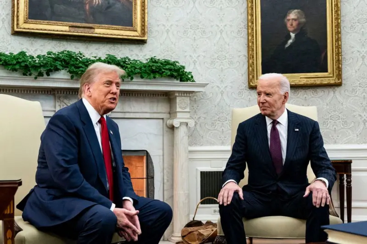 Trump se reunió por primera vez con el presidente Joe Biden luego de las elecciones del 5 de noviembre. Trump se reunió por primera vez con el presidente Joe Biden luego de las elecciones del 5 de noviembre.