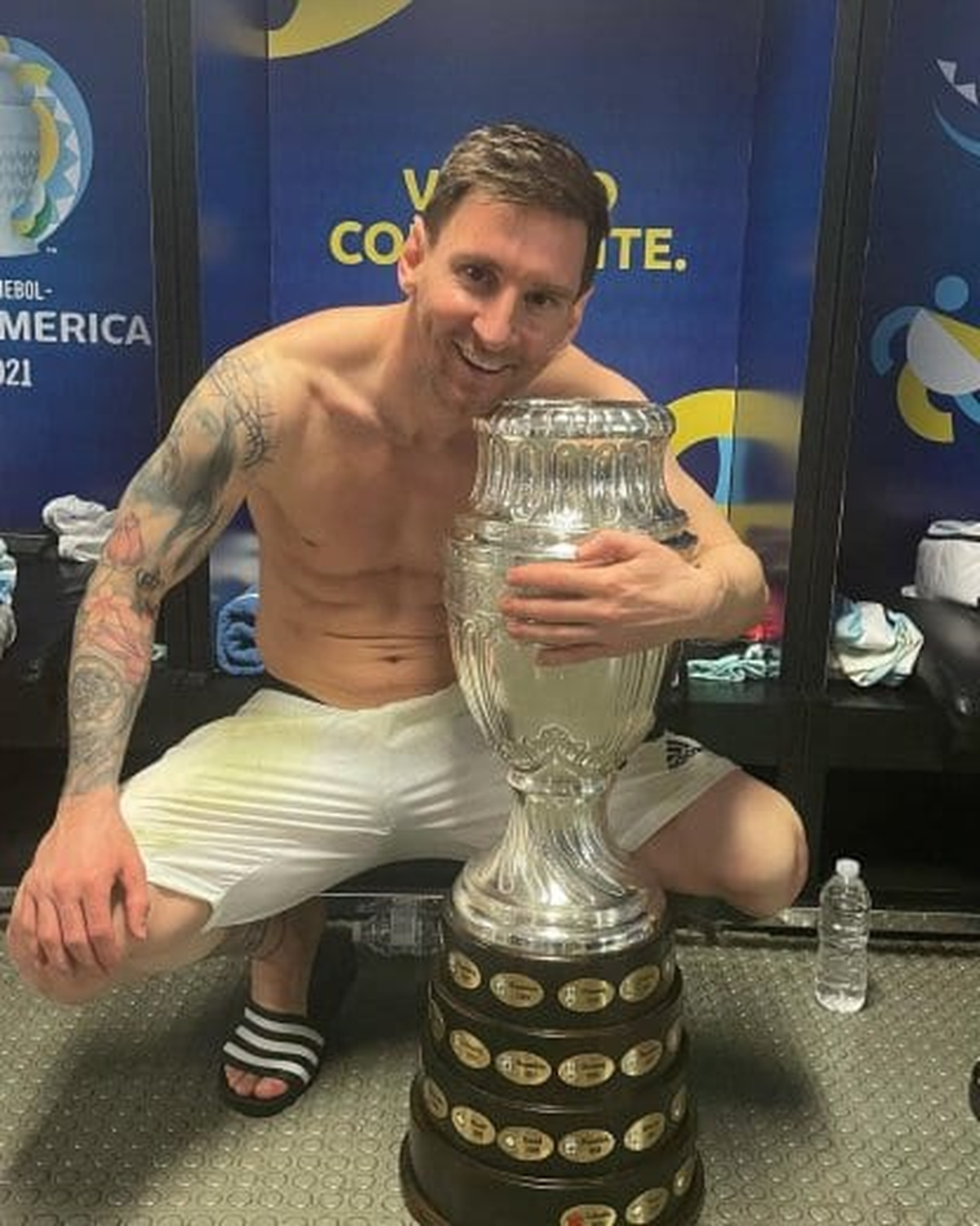 Lionel Messi con la Copa América en 2021 enloqueció las redes.
