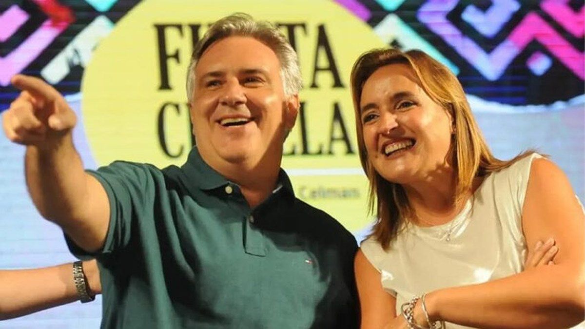 Martín Llaryora y Myrian Prunotto. Martín Llaryora y Myrian Prunotto.