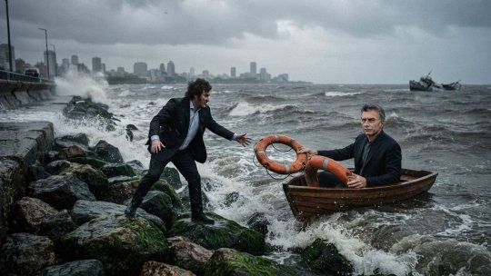 La urgencia de Javier Milei al borde de la tormenta.&nbsp;