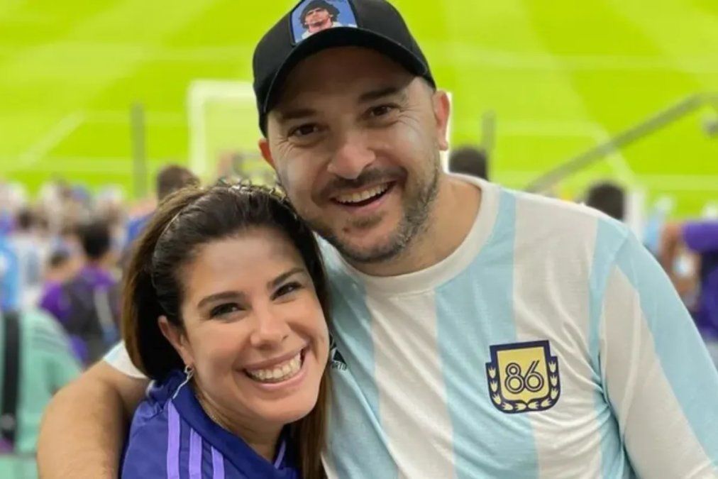 Diego Brancatelli junto a su esposa Cecilia Insigna.&nbsp;