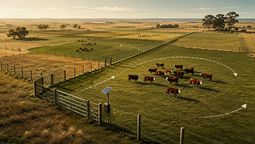Elcerco de alambre, que protege a los animales, se convierte en infraestructuraclave del nuevo diseño productivo del campo argentino.