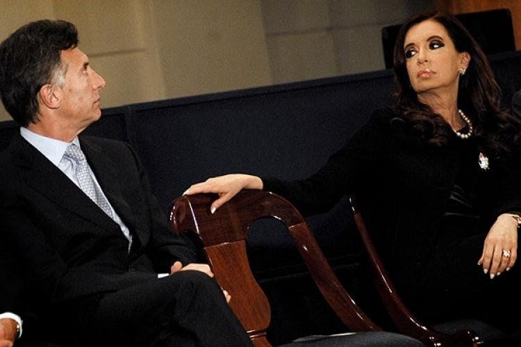 Mauricio Macri y Cristina Fernández.