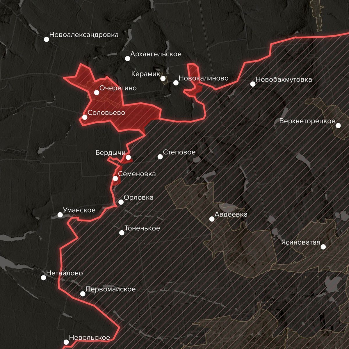 Colapsa la defensa de Ucrania en Donetsk.