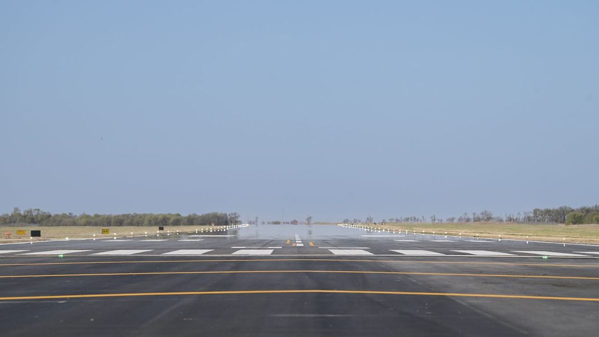 La pista renovada en Las Higueras. La pista renovada en Las Higueras. 