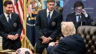 Javier Milei, Lionel Messi y Donald Trump Javier Milei, Lionel Messi y Donald Trump