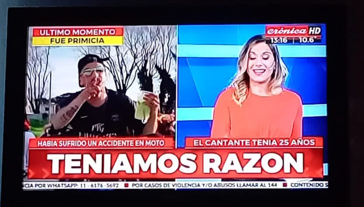 Crónica adjudicándose la primicia errada en el tiempo.