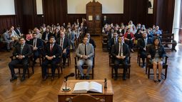 Noviembre 2022: el día que juró Alejandro Valeros.