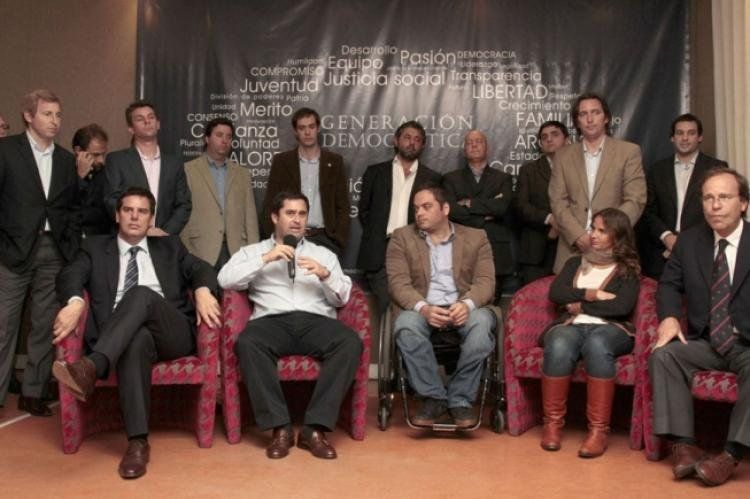 Gonzalo Atanasof (Peronismo), Julián Obiglio (PRO), Jorge Triaca (PRO), Victoria Morales Gorleri (PRO) y Carlos Aguinaga (Demócrata Mendocino).