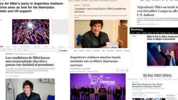Qué dijo la prensa internacional sobre el batacazo legislativo de Javier Milei