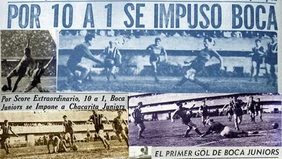 Boca vs Chaca histórico: goleada xeneize y un defensor de arquero