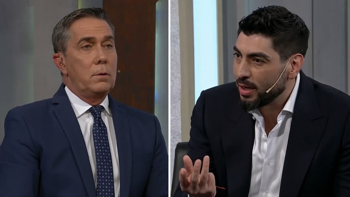Facundo Moyano y Rodolfo Barili se cruzaron fuerte en vivo. Una repregunta puso tan incómodo al sindicalista que la entrevista se puso picantísima en segundos. Foto: Captura Telefe