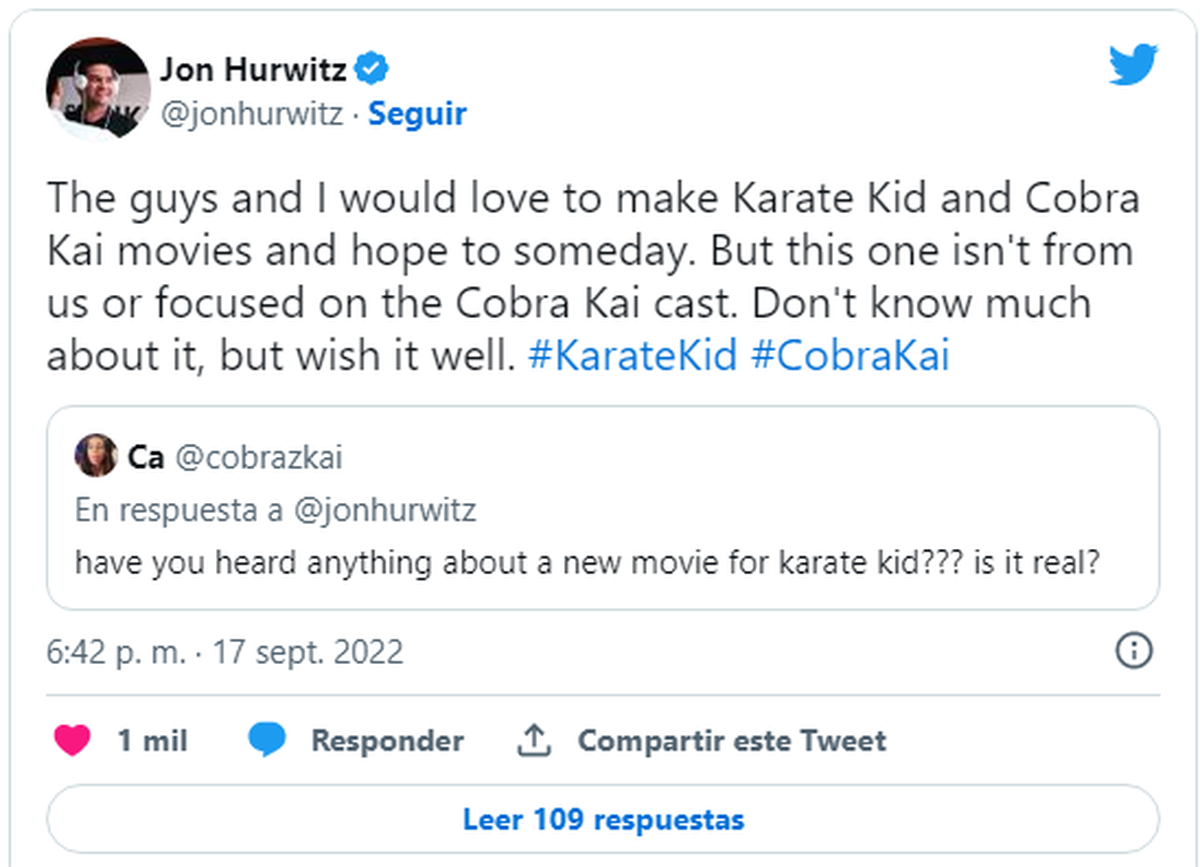 Captura del tuit de John Horwitz.