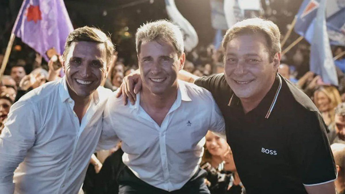 Sergio Uñac y su hermano, Rubén (de chomba negra), quien sigue en terapia intensiva por un ACV.