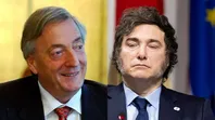Néstor Kirchner Vs Javier Milei. Néstor Kirchner Vs Javier Milei.