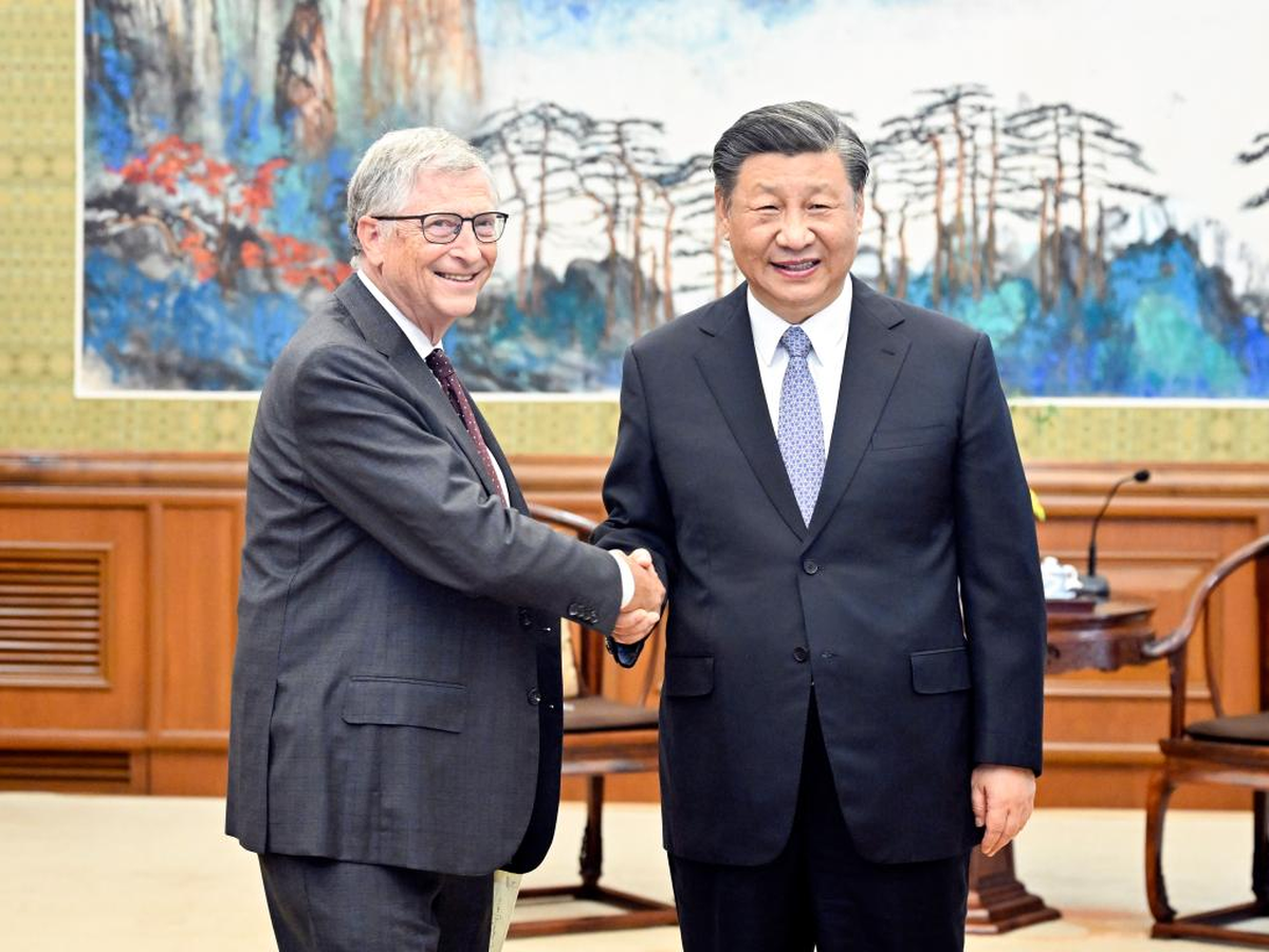 Bill Gates y Xi Jinping.