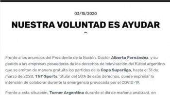 Una señal de deportes analiza transmitir gratis los partidos de fútbol
