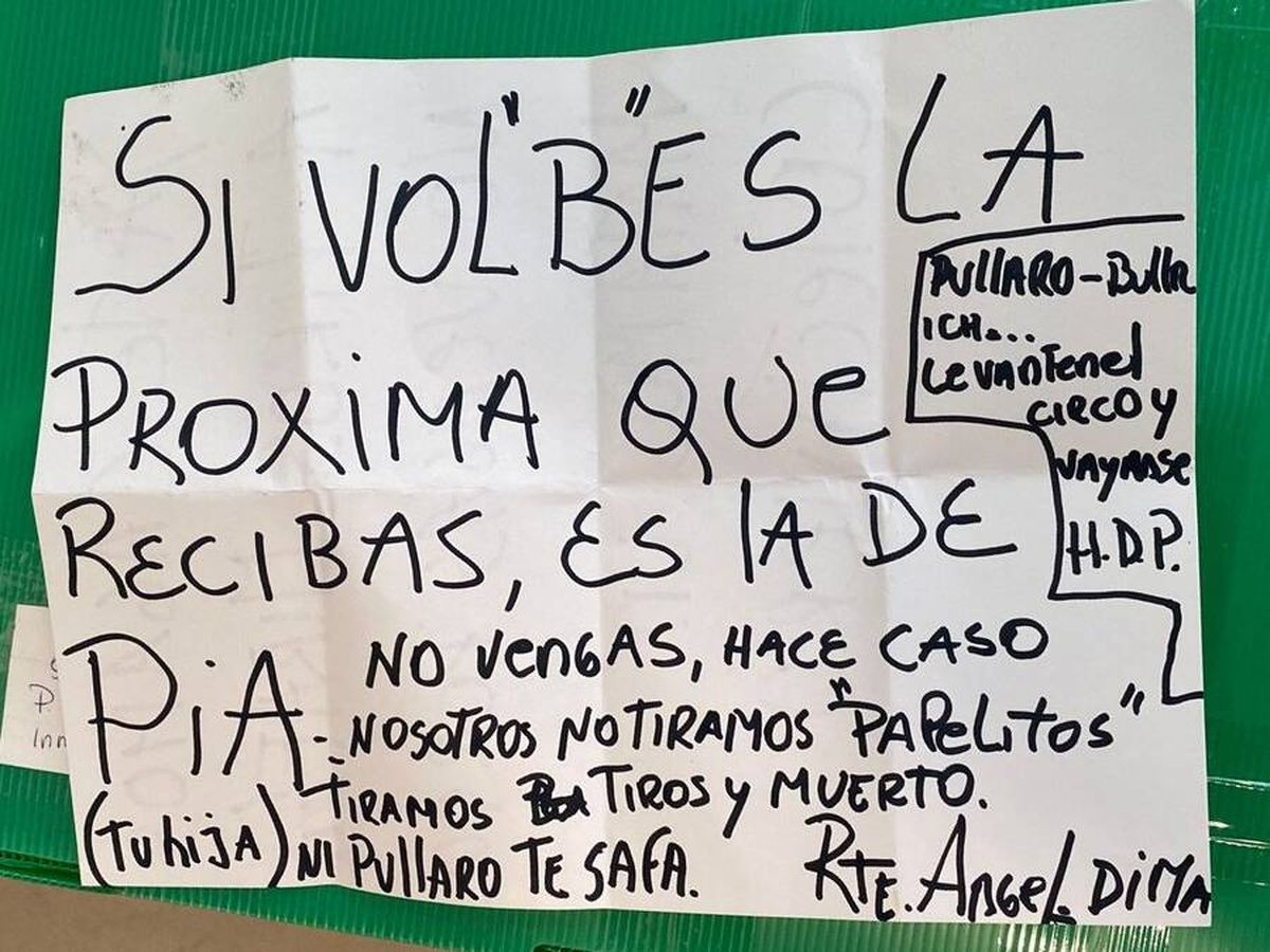 La amenaza contra Di María apuntaba contra una de sus hijas, el gobernador de Santa Fe y la Ministra de Seguridad. La amenaza contra Di María apuntaba contra una de sus hijas, el gobernador de Santa Fe y la Ministra de Seguridad.