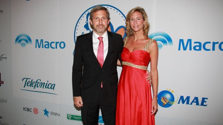 Rogelio Frigerio, Ministro del Interior y su esposa