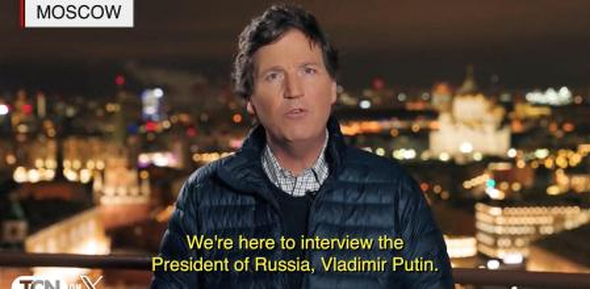 Entrevista exclusiva a Putin de Tucker Carlson. Entrevista exclusiva a Putin de Tucker Carlson.
