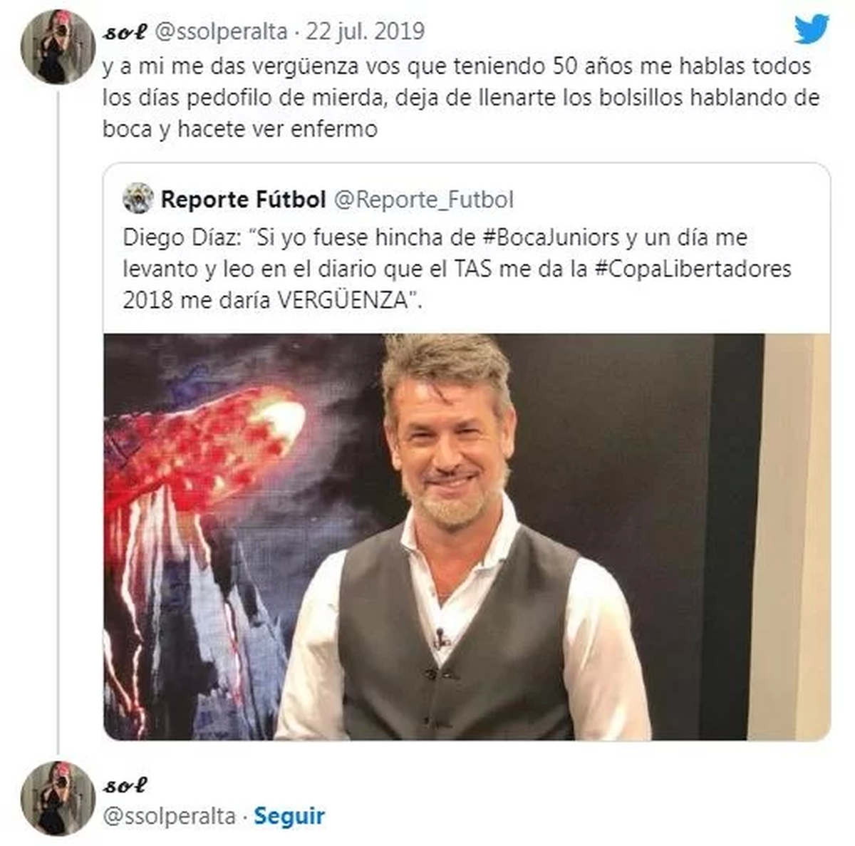 Diego Díaz, periodista y conductor del canal TyC Sports, fue denunciado y escrachado por abuso sexual por parte de una joven entrenadora.