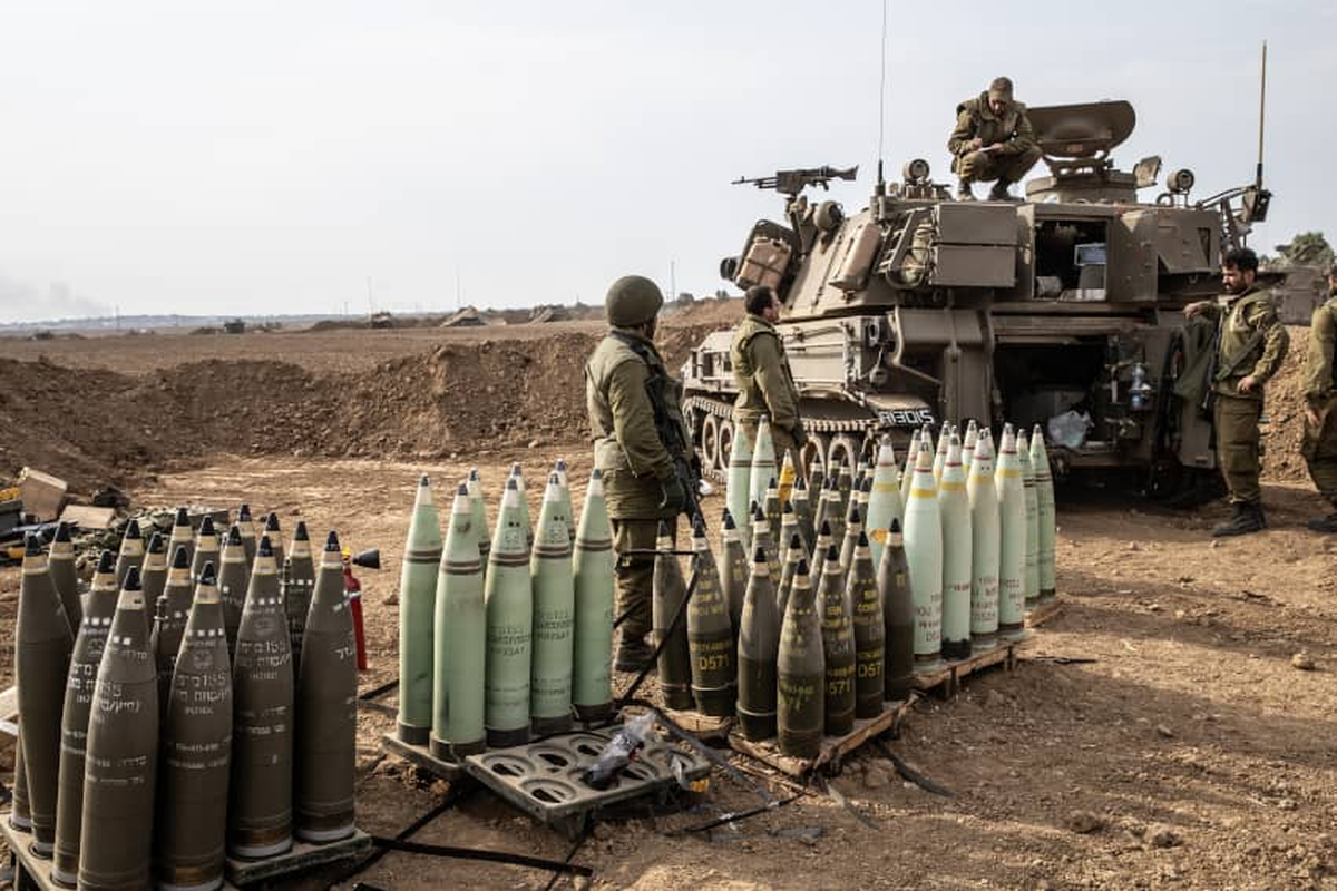 Imagen de municiones de Israel © Mostafa Alkharouf/Anadolu Agency vía Getty Images