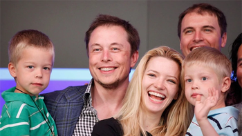 Elon Musk, su ex Justine Wilson, y sus hijos Griffin y Xavier (derecha) ahora Vivian. Elon Musk, su ex Justine Wilson, y sus hijos Griffin y Xavier (derecha) ahora Vivian.