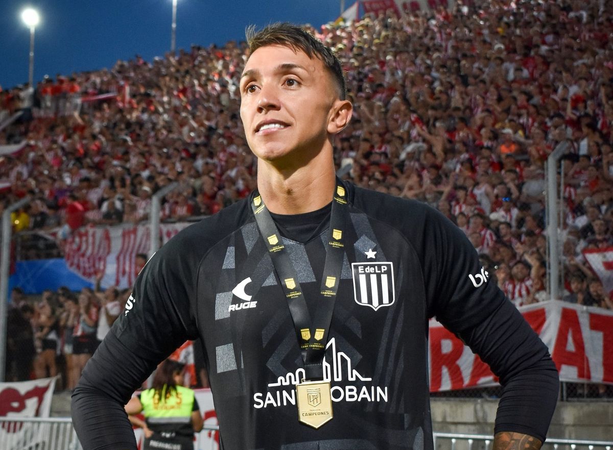 Fernando Muslera, arquero de Estudiantes Fernando Muslera, arquero de Estudiantes