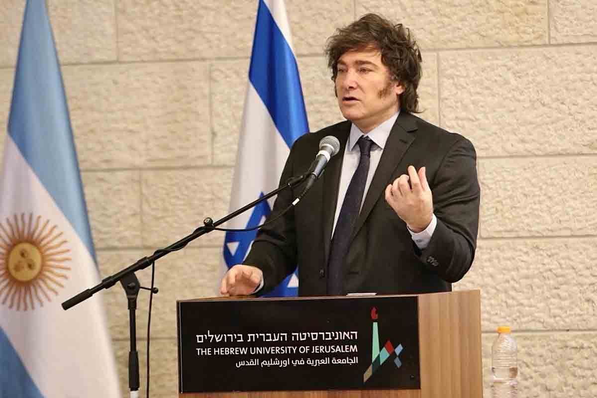 Javier Milei en Jerusalen (Foto: Presidencia)