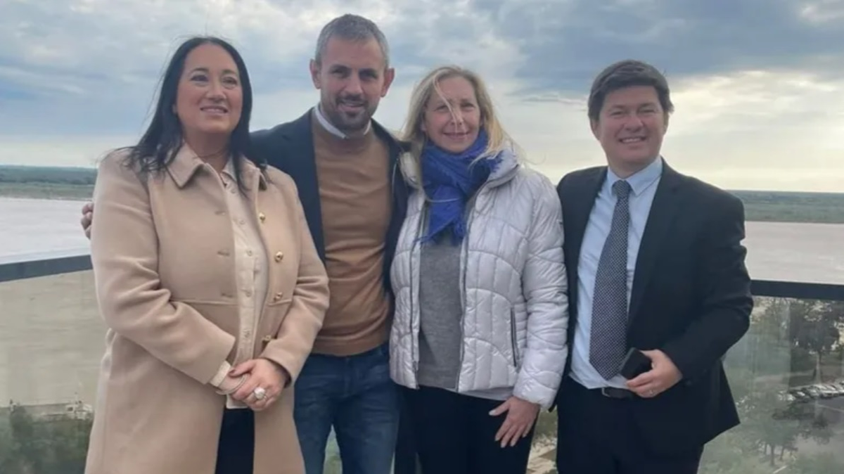 Laura Marcoré, Martín Menem, Karina Milei y Lisandro Almirón