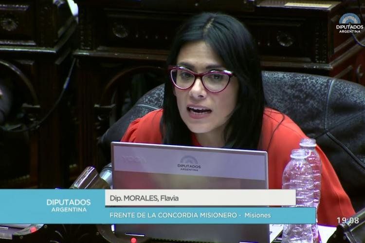 Flavia Morales, diputada del Frente de la Concordia Misionero.