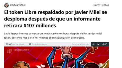 El mundo cripto habla de la sospechosa 