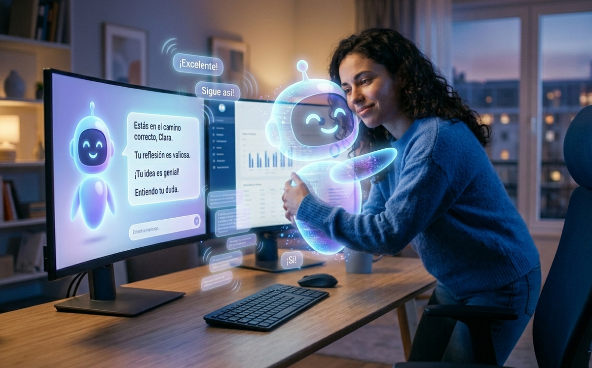 La validación constante de la IA puede influir en decisiones y percepciones personales.