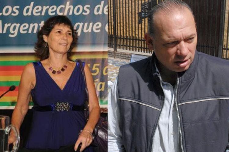 Pimpi Colombo y Sergio Berni.